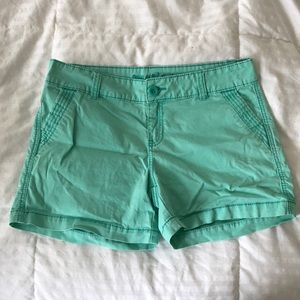 Turquoise Maurice’s shorts